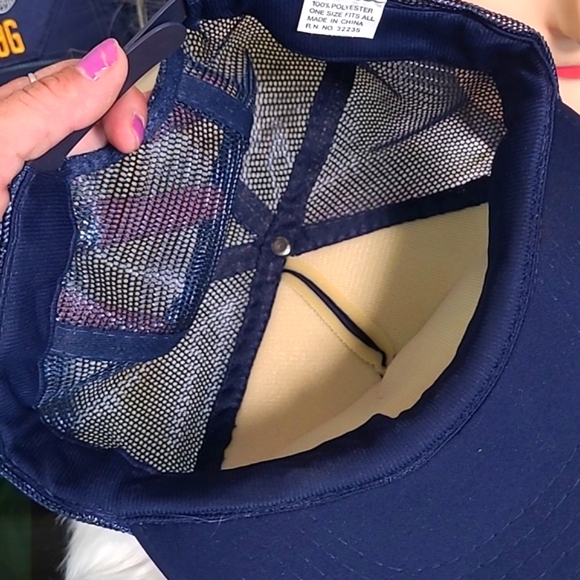 USS Tecumseh SSBN-6286 Mesh Snapback Cap Hat Navy Blue Boat Submarine Ship - Picture 14 of 16